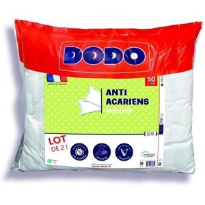 DODO Lot de 2 oreillers 50 x 70 cm - Anti-acariens - Publicité DODO Lot de 2 oreillers 50 x 70 cm - Anti-acariens - Publicité