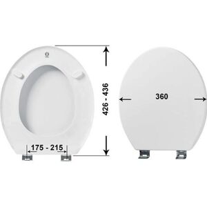 Asiento de inodoro Olfa Europa XXL - Distancia ajustable Asiento de inodoro Olfa Europa XXL - Distancia ajustable