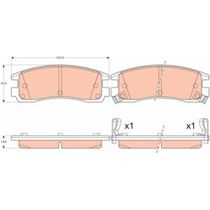 TRW GDB4098 - Plaquettes de frein pour Chevrolet Trans Sport, Alero - Publicité TRW GDB4098 - Plaquettes de frein pour Chevrolet Trans Sport, Alero - Publicité