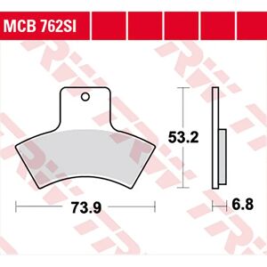 TRW Lucas Brzdové destičky MCB762SI - Sinetované pro terén TRW Lucas Brzdové destičky MCB762SI - Sinetované pro terén