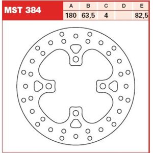Disque de frein moto TRW - MST384 Disque de frein moto TRW - MST384