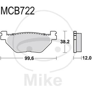 TRW MCB722SRM Bremsbeläge - Maxi Scooter TRW MCB722SRM Bremsbeläge - Maxi Scooter