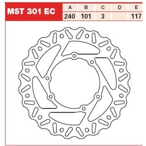 TRW Brake Disc - Model MST301EC, 240mm, Offroad, Heavy-duty TRW Brake Disc - Model MST301EC, 240mm, Offroad, Heavy-duty