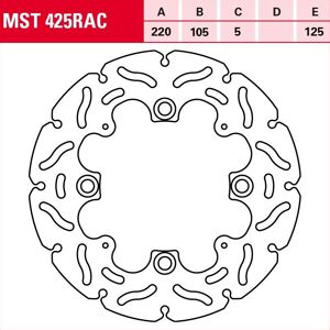 Disque de frein TRW - MST425RAC - Léger, Solide, Compatible BMW Disque de frein TRW - MST425RAC - Léger, Solide, Compatible BMW
