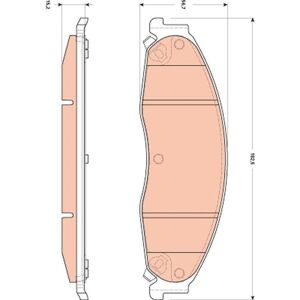 TRW GDB4601 Plaquettes de frein avant - Plaquettes de frein pour Cadillac Cts Sts - Publicité TRW GDB4601 Plaquettes de frein avant - Plaquettes de frein pour Cadillac Cts Sts - Publicité