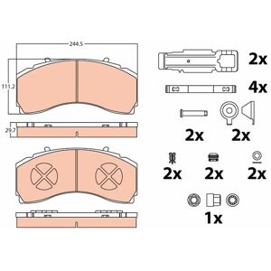 TRW GDB5111 Brake Pads Kit - Front Disc TRW GDB5111 Brake Pads Kit - Front Disc