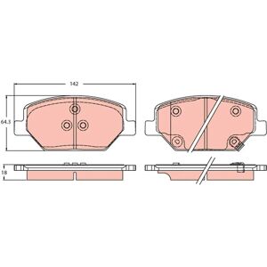 TRW GDB2185 Front Brake Pads - Brake Disc Set for Opel Insignia TRW GDB2185 Front Brake Pads - Brake Disc Set for Opel Insignia