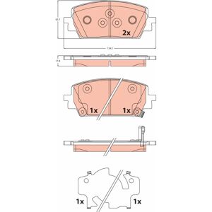 OEM jarrupalat Hyundai Kia - GDB2463 - Jarrupalat OEM jarrupalat Hyundai Kia - GDB2463 - Jarrupalat