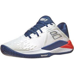 Zapatos de tenis Babolat Propulse Fury 3 - Todas las canchas Blanco Azul Zapatos de tenis Babolat Propulse Fury 3 - Todas las canchas Blanco Azul