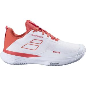Chaussures de tennis Babolat SFX Evo AC pour femmes - Blanc - Toutes surfaces - Publicité Chaussures de tennis Babolat SFX Evo AC pour femmes - Blanc - Toutes surfaces - Publicité