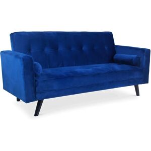 Menzzo Navya Canapé Convertible Scandinave Bleu Foncé - Publicité Menzzo Navya Canapé Convertible Scandinave Bleu Foncé - Publicité