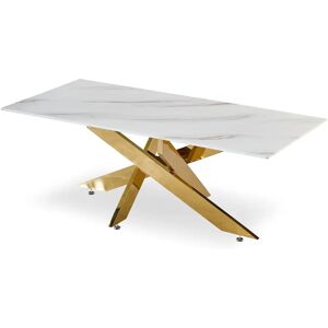 Menzzo - NAELLE - Marbre blanc - Table basse - Publicité Menzzo - NAELLE - Marbre blanc - Table basse - Publicité