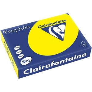Papel A4 Amarelo Clairefontaine - 80g/m² - 500 Folhas Papel A4 Amarelo Clairefontaine - 80g/m² - 500 Folhas