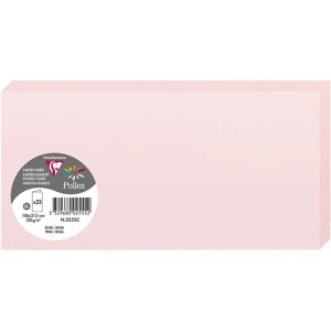 Cartes Pollen Rose Clairefontaine - 106x213mm, 210g/m², Pack de 25, Lot de 2 - Cartes - Publicité Cartes Pollen Rose Clairefontaine - 106x213mm, 210g/m², Pack de 25, Lot de 2 - Cartes - Publicité