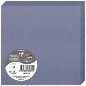 Clairefontaine Myosotis Pollen Greeting Cards - 25 Pack - Blue Lavender Clairefontaine Myosotis Pollen Greeting Cards - 25 Pack - Blue Lavender