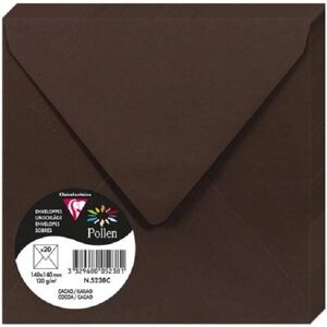 Clairefontaine Cacao Envelope Set - 20 pcs, 140x140mm, 120g/m2 Clairefontaine Cacao Envelope Set - 20 pcs, 140x140mm, 120g/m2