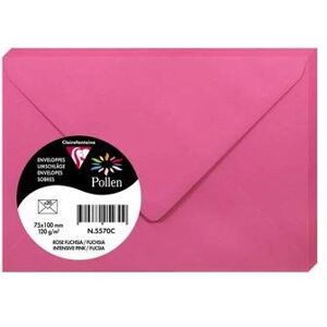 Clairefontaine Růžová fuchsiová Obálky Pollen 75x100mm 120g/m² - Sada 4 - Obálky Clairefontaine Růžová fuchsiová Obálky Pollen 75x100mm 120g/m² - Sada 4 - Obálky