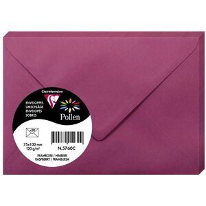 Clairefontaine Enveloppes Framboise Pollen 75x100mm - Sans Acide, Certifié FSC - Publicité Clairefontaine Enveloppes Framboise Pollen 75x100mm - Sans Acide, Certifié FSC - Publicité