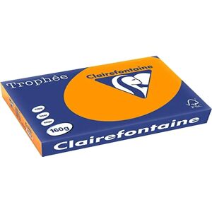 Clairefontaine Trophée Printing Paper - A4, Orange, 160gsm, Pack of 250 Clairefontaine Trophée Printing Paper - A4, Orange, 160gsm, Pack of 250