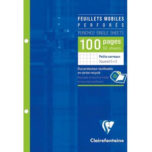 Papier pour cahier Clairefontaine 17x22 cm - 100 pages - Petite grille - Publicité Papier pour cahier Clairefontaine 17x22 cm - 100 pages - Petite grille - Publicité