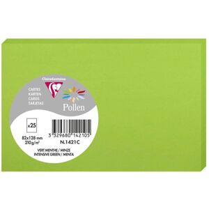 Cartes Pollen Menthe Clairefontaine - 82x128mm, 210g/m2 Cartes de vœux Cartes Pollen Menthe Clairefontaine - 82x128mm, 210g/m2 Cartes de vœux