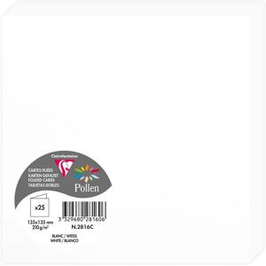 Clairefontaine Pollen Dubbelt Kort - 25 st - För inbjudningar & Scrapbooking Clairefontaine Pollen Dubbelt Kort - 25 st - För inbjudningar & Scrapbooking
