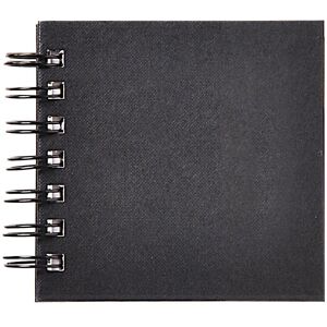 Clairefontaine Goldline Spiral Notebook - 10x10cm - Black - Notebook Clairefontaine Goldline Spiral Notebook - 10x10cm - Black - Notebook