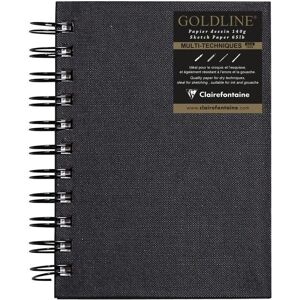 Taccuino schizzi Clairefontaine 34258C - Carta 140g di alta qualità, Legatura a spirale, A6, Bianco Taccuino schizzi Clairefontaine 34258C - Carta 140g di alta qualità, Legatura a spirale, A6, Bianco