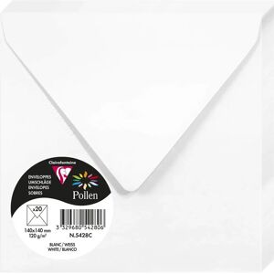 Clairefontaine Enveloppes Blanches Pack de 20 Clairefontaine Enveloppes Blanches Pack de 20