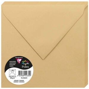 Clairefontaine Enveloppes Caramel 165x165mm - 20 pcs Clairefontaine Enveloppes Caramel 165x165mm - 20 pcs