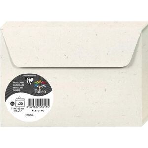 Enveloppes Clairefontaine Natura Pollen - 114x162mm - Recyclé Enveloppes Clairefontaine Natura Pollen - 114x162mm - Recyclé