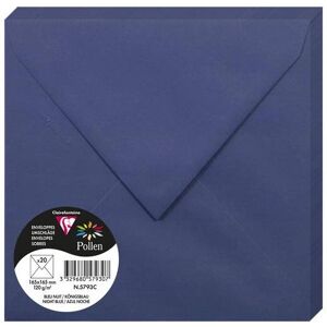 Clairefontaine 5793C Pack of 20 Pollen Envelopes - Blue - Envelopes Clairefontaine 5793C Pack of 20 Pollen Envelopes - Blue - Envelopes