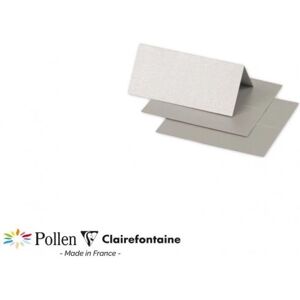 Clairefontaine Pollen Carte da Tavolo Argento - Place Cards Clairefontaine Pollen Carte da Tavolo Argento - Place Cards