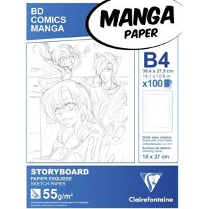 Clairefontaine Art Paper - B4 Manga Storyboard 100 Sheets Clairefontaine Art Paper - B4 Manga Storyboard 100 Sheets