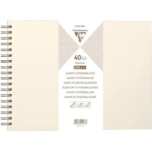 Clairefontaine 95434C Ivory photo album - 40 sheets Spiral binding Clairefontaine 95434C Ivory photo album - 40 sheets Spiral binding