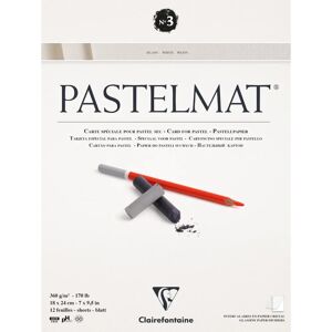 Clairefontaine Pastelmat Art Paper - 12 Sheets - White Clairefontaine Pastelmat Art Paper - 12 Sheets - White