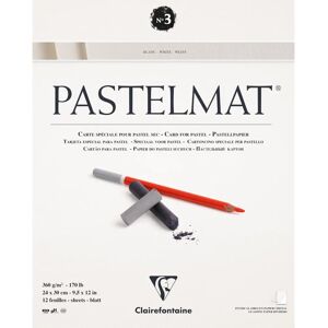 Clairefontaine White Pastelmat Art Paper Pad - 360gsm, 12 Sheets Clairefontaine White Pastelmat Art Paper Pad - 360gsm, 12 Sheets