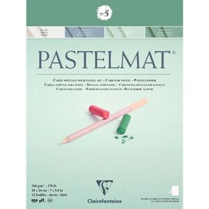 Clairefontaine Pastelmat No.5 Art Paper - Pastel, 18x24cm, 12 Sheets Clairefontaine Pastelmat No.5 Art Paper - Pastel, 18x24cm, 12 Sheets