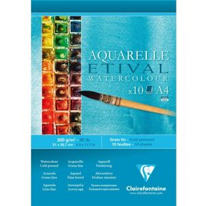 Clairefontaine Art Paper - 10 Sheets, Fine Grain, White Clairefontaine Art Paper - 10 Sheets, Fine Grain, White