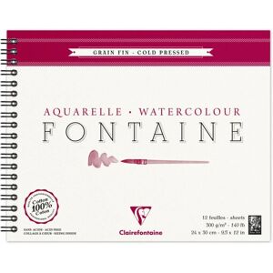 Clairefontaine Art Paper Pad - 12 Sheets, 24x30cm Clairefontaine Art Paper Pad - 12 Sheets, 24x30cm