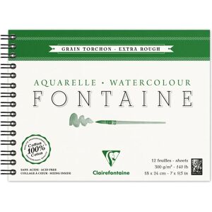 Clairefontaine 96320C Art Paper Block - Spiral, 18x24cm, 12 sheets Clairefontaine 96320C Art Paper Block - Spiral, 18x24cm, 12 sheets
