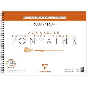 Clairefontaine Satiné Watercolor Paper Block - Artist Quality Clairefontaine Satiné Watercolor Paper Block - Artist Quality