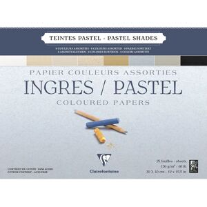 Clairefontaine Art Paper - 25 Sheets - Pastel Shades - Art Paper Clairefontaine Art Paper - 25 Sheets - Pastel Shades - Art Paper