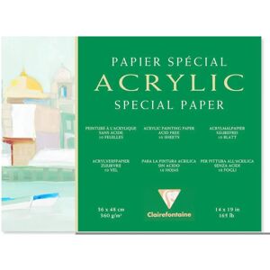 Clairefontaine Art Paper - 36x48cm, 10 Sheets, White - Art Paper Clairefontaine Art Paper - 36x48cm, 10 Sheets, White - Art Paper