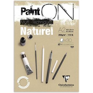 Clairefontaine Natural Multi-Techniques Art Paper Pad - A2 Clairefontaine Natural Multi-Techniques Art Paper Pad - A2