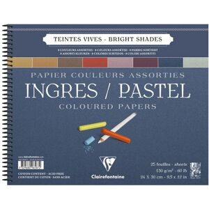 Clairefontaine 96587C Art Paper - 25 Sheets - Vibrant Colors Clairefontaine 96587C Art Paper - 25 Sheets - Vibrant Colors