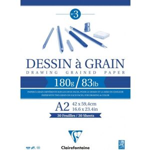 Clairefontaine Art Paper - 20 Sheets - White - A2 Clairefontaine Art Paper - 20 Sheets - White - A2