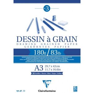 Clairefontaine 96622C Art Paper Pad - A3, 30 Sheets Clairefontaine 96622C Art Paper Pad - A3, 30 Sheets