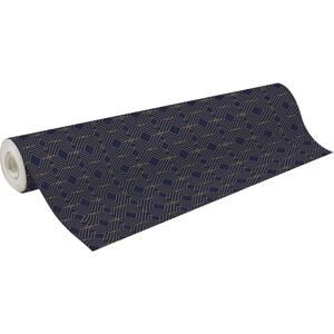Clairefontaine Excellia 80g Blue-Gold Geometric Gift Wrap - 50m Clairefontaine Excellia 80g Blue-Gold Geometric Gift Wrap - 50m