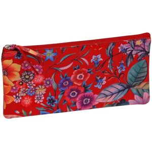 Clairefontaine 410104C Leather Pencil Case - Red Garden Clairefontaine 410104C Leather Pencil Case - Red Garden